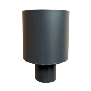 Aluminium regenpijp vergaarbak mini 80mm rond - RAL 7021 fijnstructuur