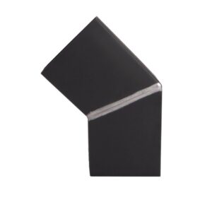 Bocht zink 80x80mm 45gr verstek - Noir