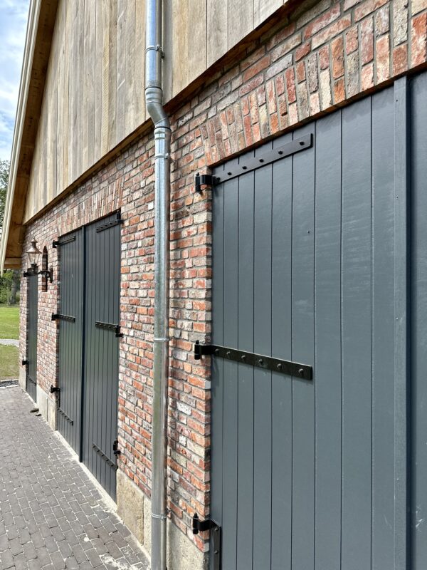 Stalen regenpijp (ondereind) excl. rubber 80x500mm - Loromeij - Afbeelding 3