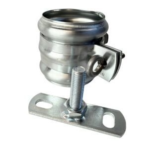 SET overige ondergronden - Zinken beugel 60 mm + montageplaatje + draadeind 40mm + wrong