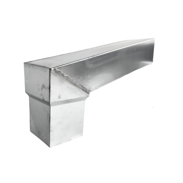 Stadsuitloop zink 60x80mm naar passend in 80 mm vierkant - Afbeelding 3