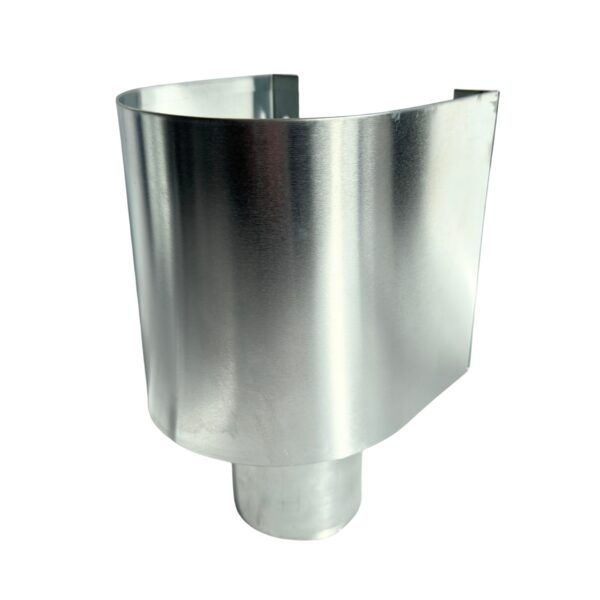 Zinken vergaarbak Mini 80 mm met uitsparing Nedzink - Afbeelding 4