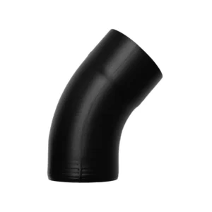 Aluminium bocht 80mm 40gr - Ral-9005 fijnstructuur