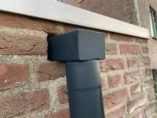 Stadsuitloop 60x100mm naar 100mm - antraciet - Afbeelding 2